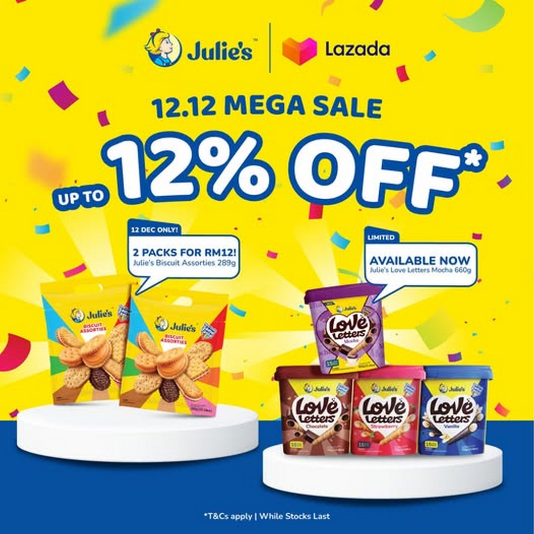 Julies-Biscuits-12.12-Online-Exclusive-Mega-Sale 12 December 2025: Julie’s Biscuits: 12.12 Online Exclusive Mega Sale Promotion with Limited-Edition Treats and Special Discounts