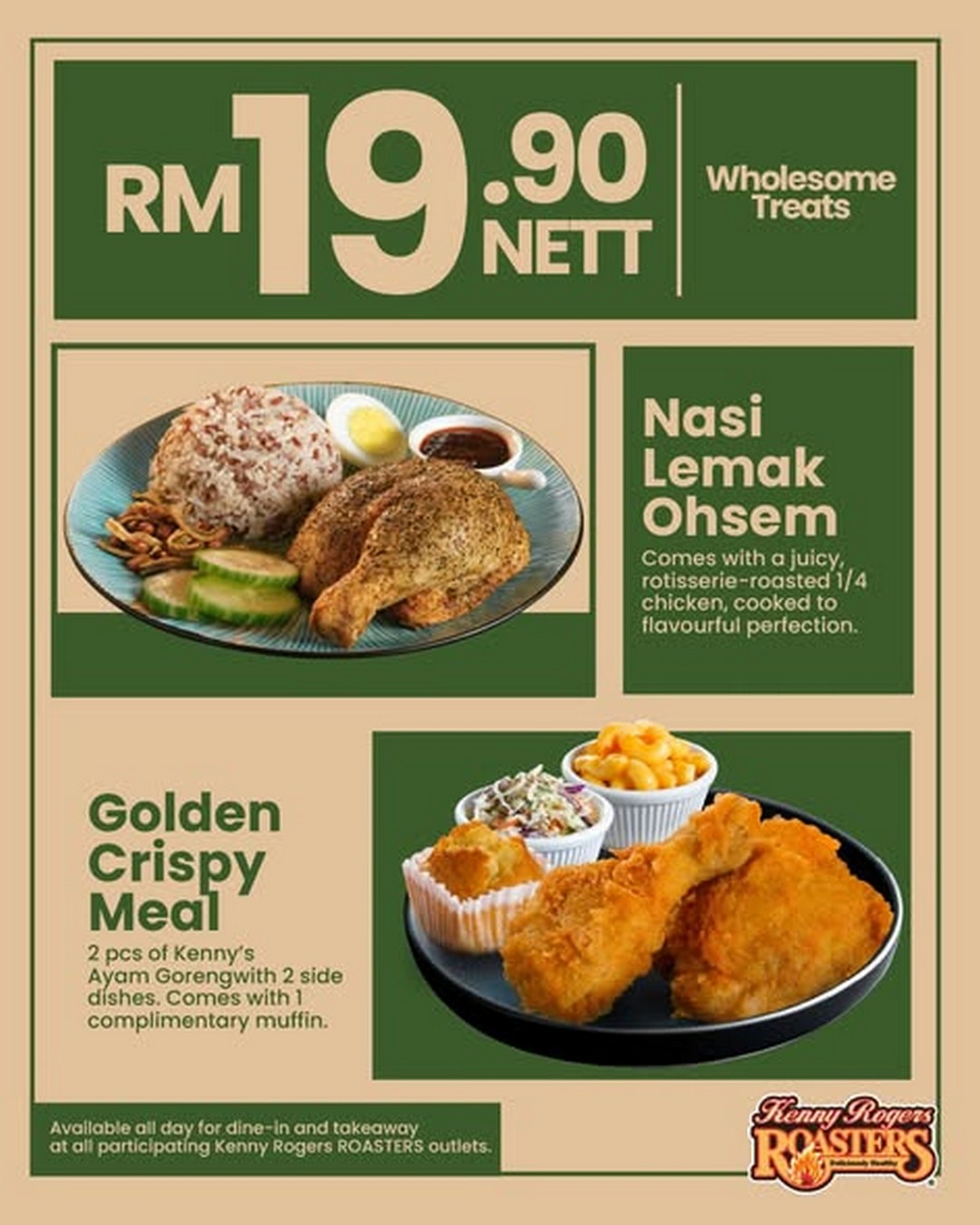 Kenny-Rogers-ROASTERS-Malaysia-Enjoy-Your-Favourite-Meals-1 15 December 2025 onwards: Kenny Rogers ROASTERS Malaysia: Enjoy Your Favourite Meals from RM19.90 Nett: Promotion