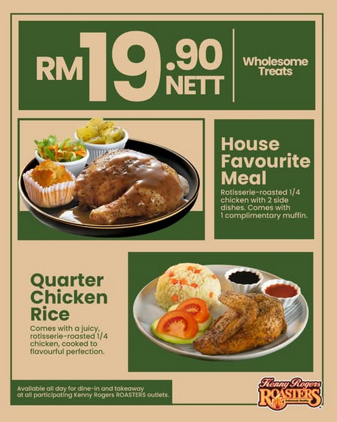 Kenny-Rogers-ROASTERS-Malaysia-Enjoy-Your-Favourite-Meals 15 December 2025 onwards: Kenny Rogers ROASTERS Malaysia: Enjoy Your Favourite Meals from RM19.90 Nett: Promotion