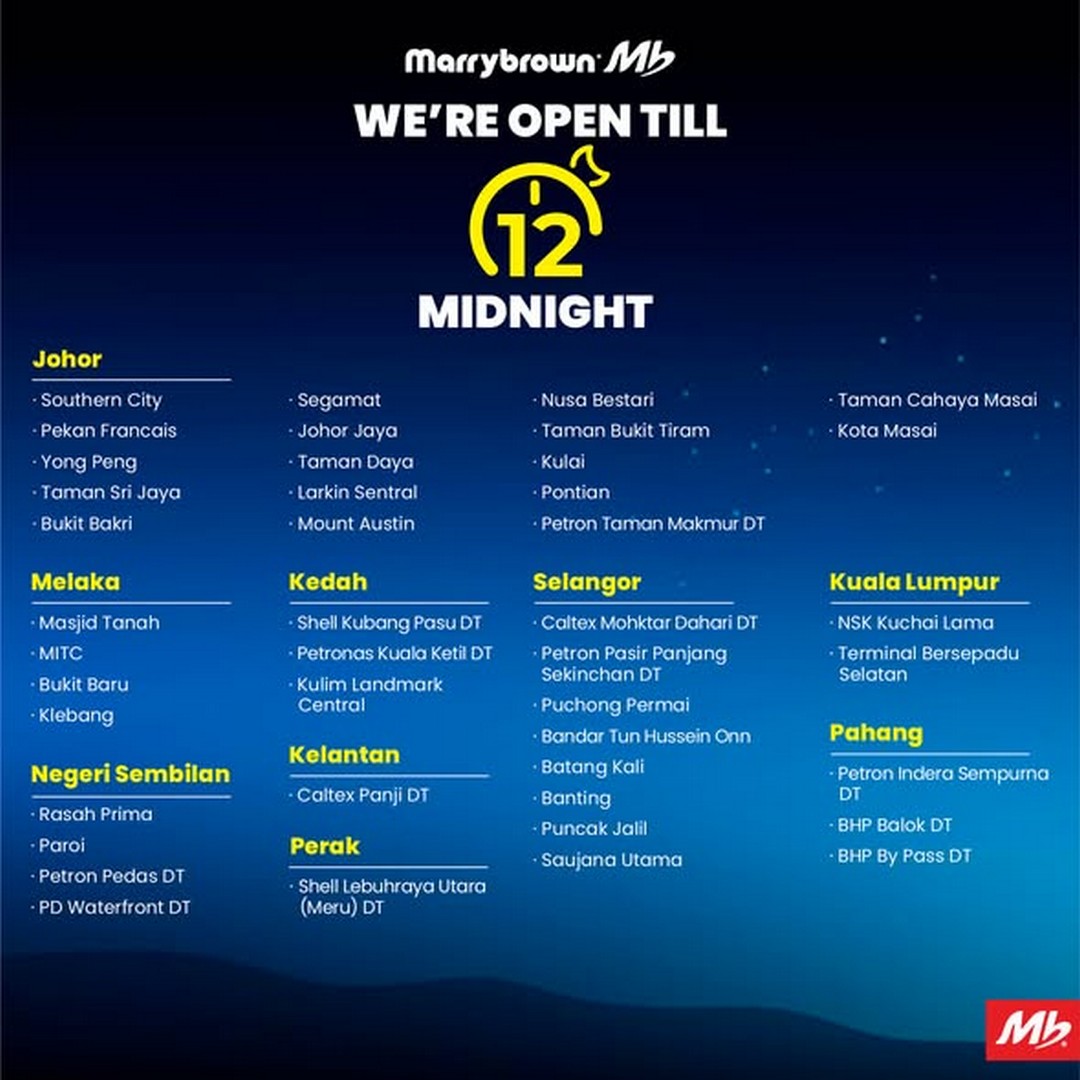 Marrybrown-Malaysia-Extended-Hours-Flash-Deals-2 15 December 2025 onwards: Marrybrown Malaysia: Extended Hours Flash Deals and All-Day Value Meals
