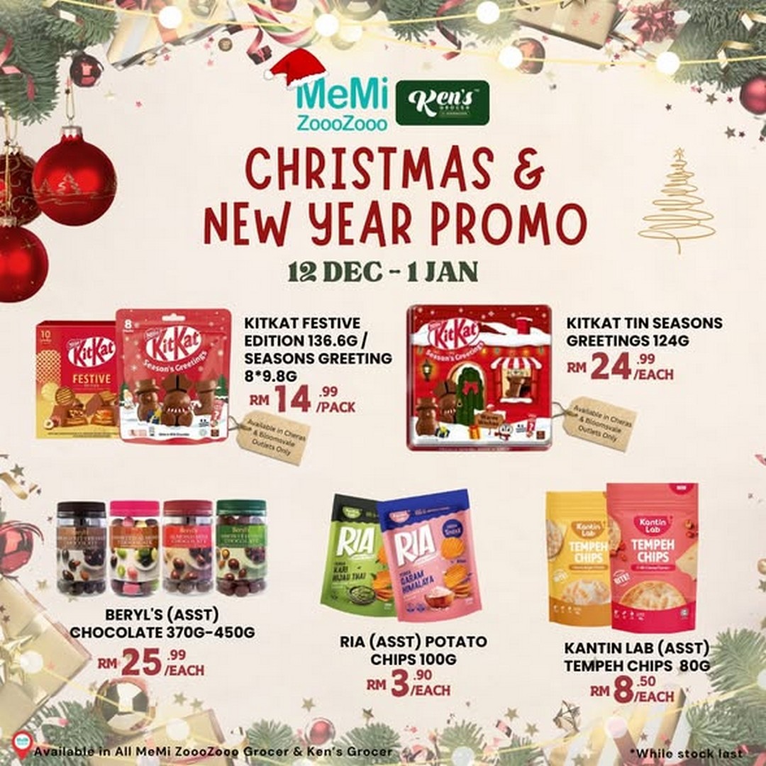 MeMiZoooZooo-Grocer-Festive-Season-Sale 12 December 2025-1 January 2026: MeMiZoooZooo Grocer: Festive Season Sale: Christmas & New Year Promotions on Snacks, Beverages, and Daily Essentials