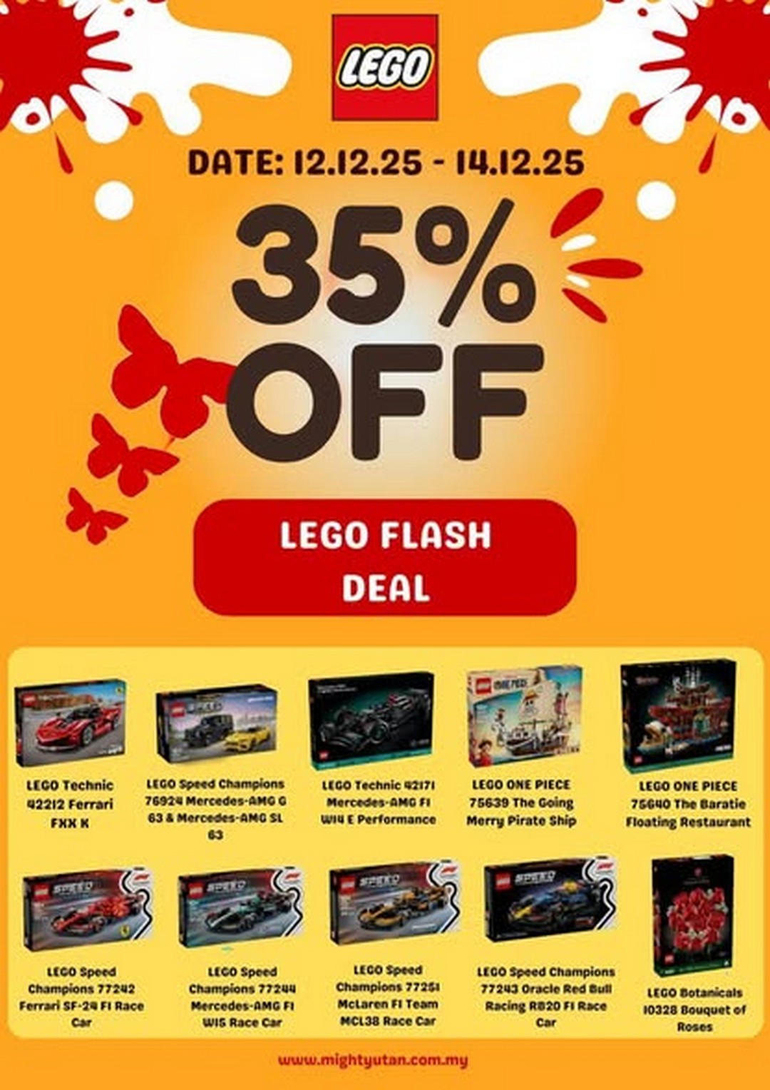 Mighty-Utan-LEGO-Flash-Deal-Promotion 12–14 December 2025: Mighty Utan LEGO Flash Deal Promotion, Up to 35% Off Selected LEGO Sets