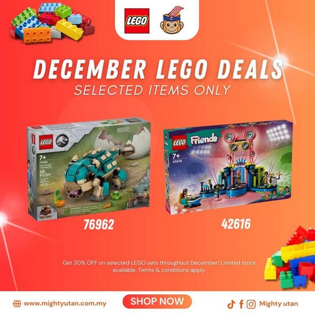 Mighty-Utan-LEGO-Sets-Promotion-1 1-31 December 2025: Mighty Utan: LEGO Sets Promotion: 30% Off Selected LEGO Sets This December