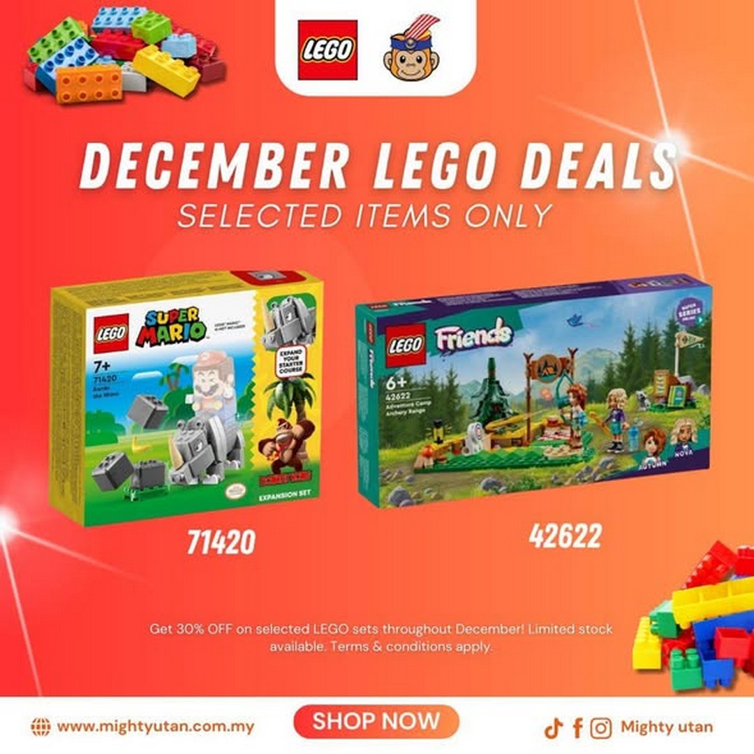 Mighty-Utan-LEGO-Sets-Promotion-2 1-31 December 2025: Mighty Utan: LEGO Sets Promotion: 30% Off Selected LEGO Sets This December