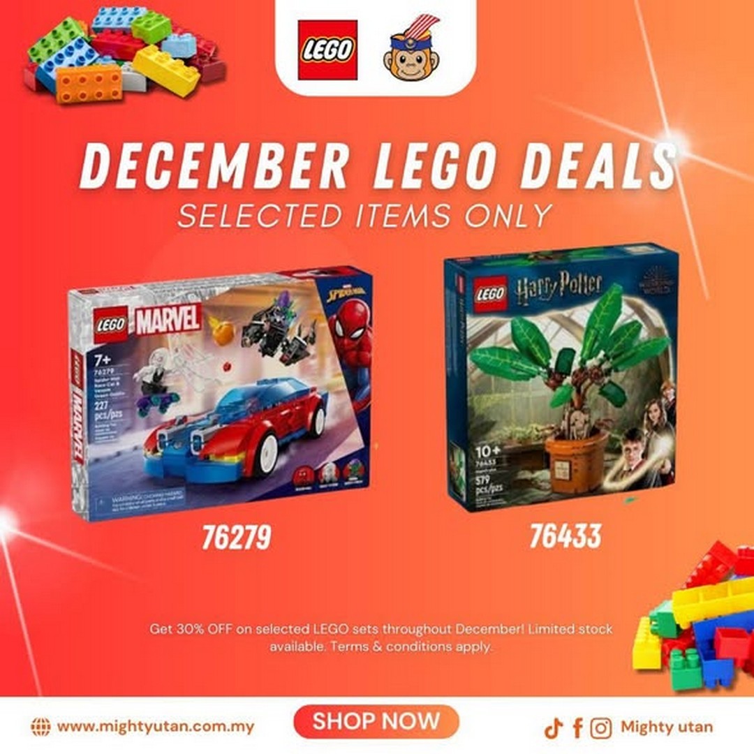 Mighty-Utan-LEGO-Sets-Promotion-4 1-31 December 2025: Mighty Utan: LEGO Sets Promotion: 30% Off Selected LEGO Sets This December