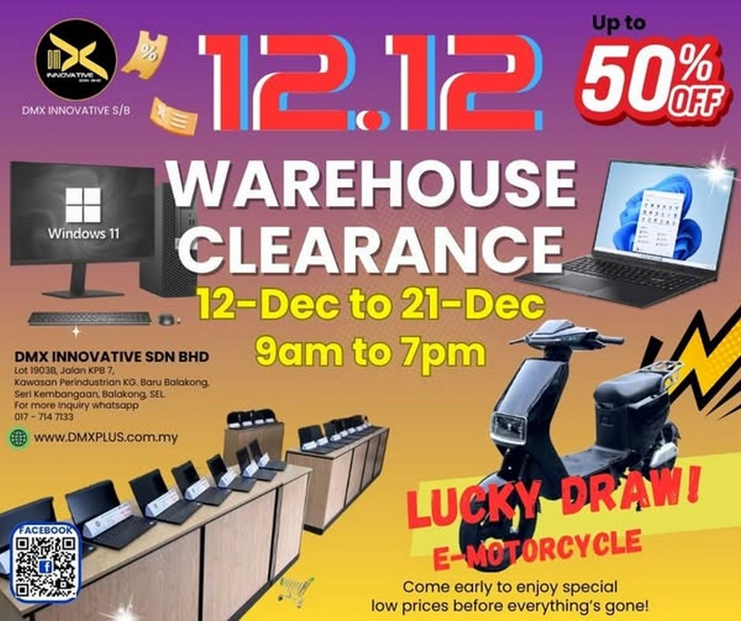 Nex-Synergy-PC-Store-DMX-Biggest-Warehouse-Clearance-Sale 12-21 December 2025: Nex Synergy PC Store: DMX Biggest Warehouse Clearance Sale – Amazing Deals on PCs, Monitors & Accessories