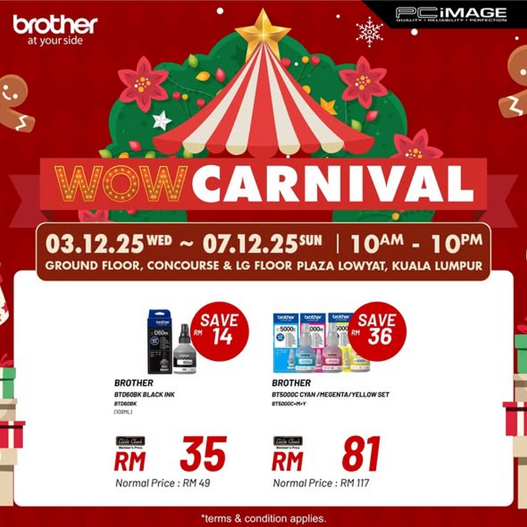 PC-Image-Wow-Carnival-2 3–7 December 2025: PC Image Wow Carnival: Brother Smart Printing Deals
