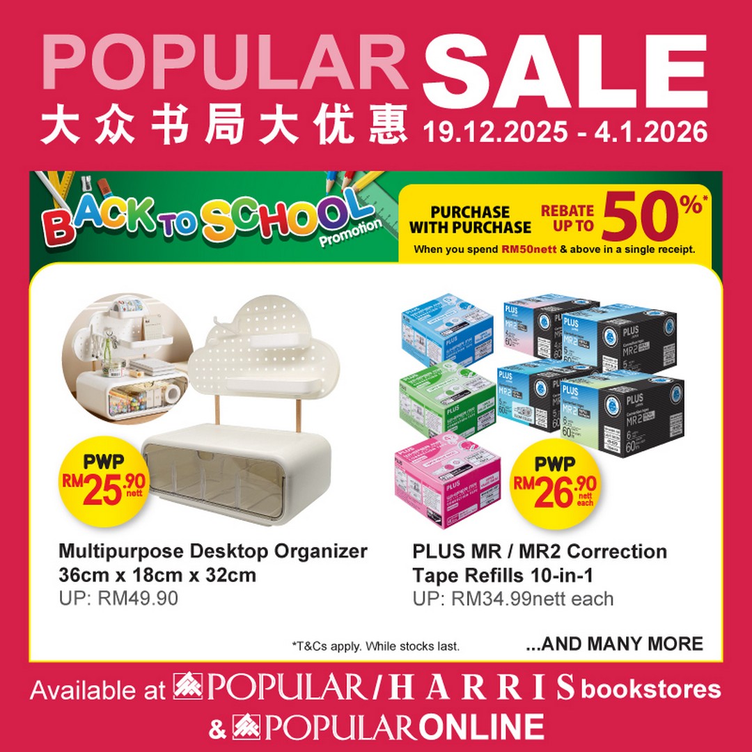 POPULAR-Bookstore-Malaysia-New-Year-Joy-Meets-School-Prep-Sale-5 Now till 4 January 2026: POPULAR Bookstore Malaysia: New Year Joy Meets School Prep Sale & Promotion with Storewide Discounts, Gifts and Vouchers