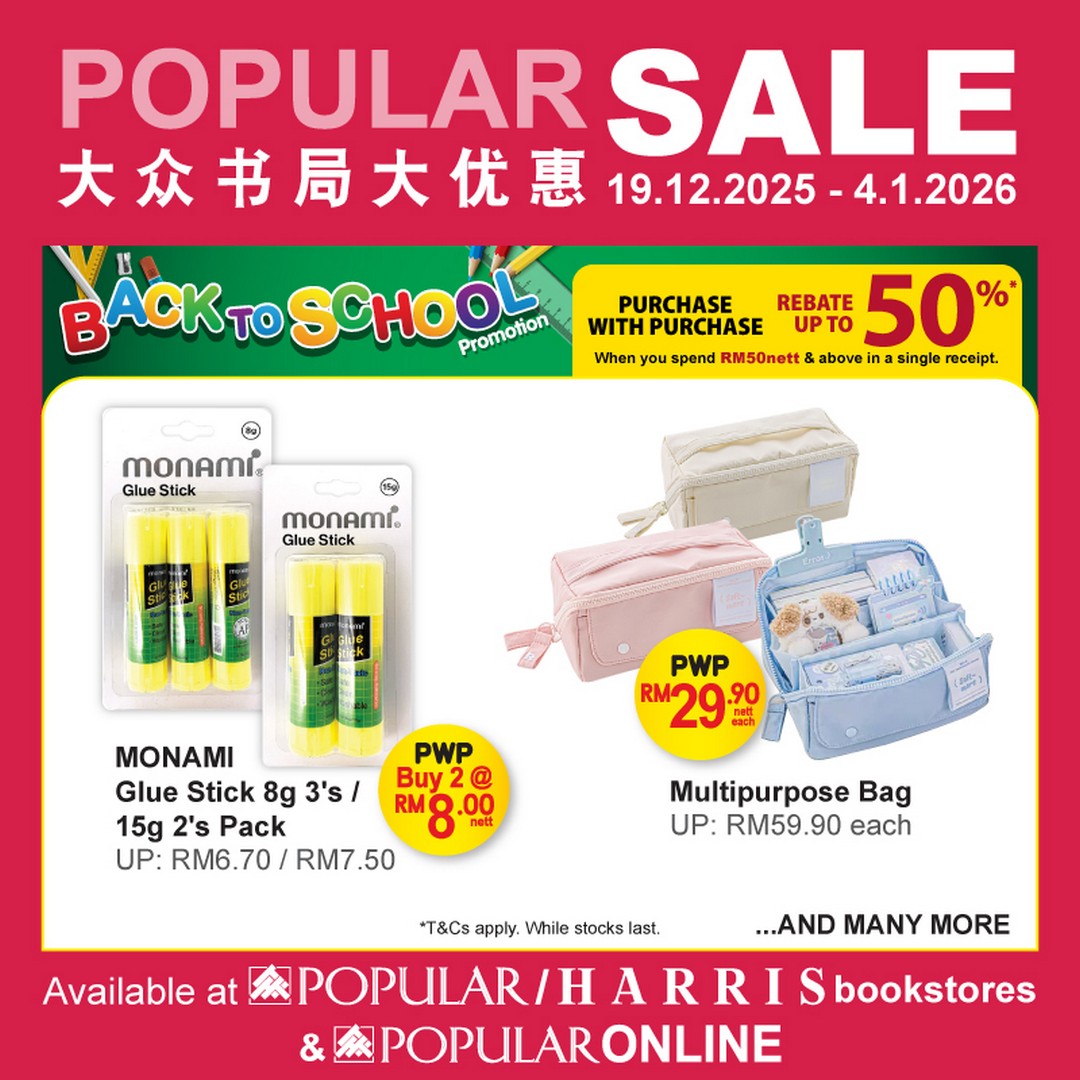POPULAR-Bookstore-Malaysia-New-Year-Joy-Meets-School-Prep-Sale-7 Now till 4 January 2026: POPULAR Bookstore Malaysia: New Year Joy Meets School Prep Sale & Promotion with Storewide Discounts, Gifts and Vouchers
