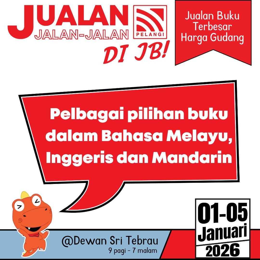 Pelangi-Publishing-Rainbow-Warehouse-Sale-Johor-Bahru-7 1-5 January 2026: Pelangi Publishing: Rainbow Warehouse Sale Johor Bahru: Big Discounts & Special Offers