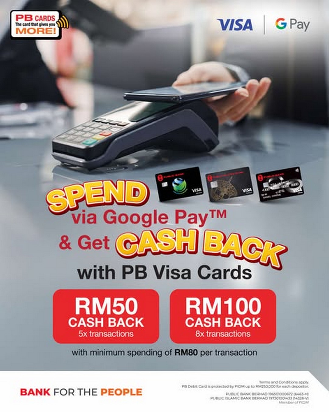 Public-Bank-Malaysia-Spend-Get-Up-to-RM100-Cash-Back 15 December 2025 – 14 June 2026: Public Bank Malaysia: Spend & Get Up to RM100 Cash Back with PB Visa Cards: Credit Card Promotion