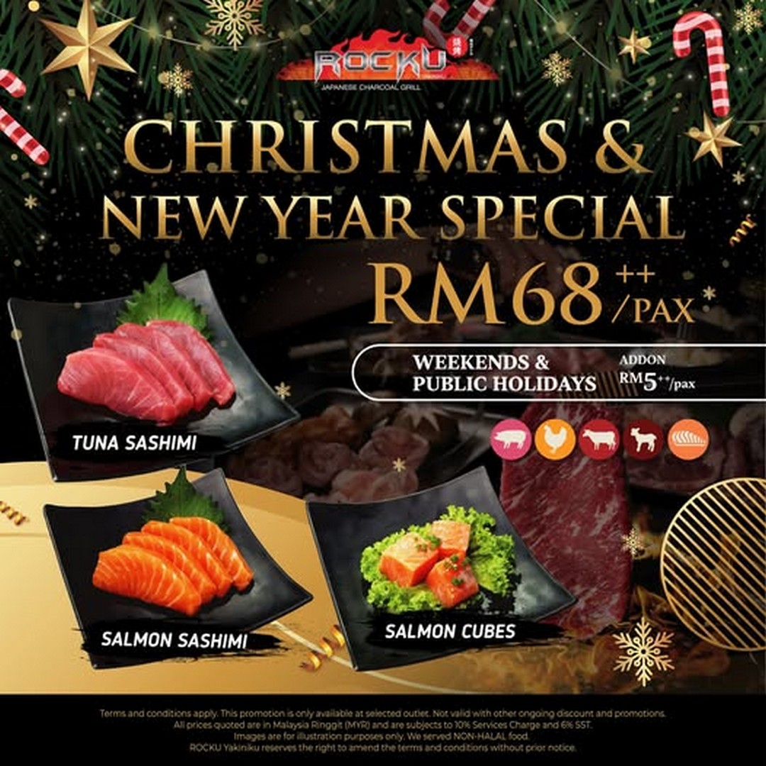ROCKU-Yakiniku-Malaysia-Festive-Buffet-Special-Promotion 5 December 2025 onwards: ROCKU Yakiniku Malaysia: Festive Buffet Special Promotion (Christmas and New Year Buffet with New Menu Additions)