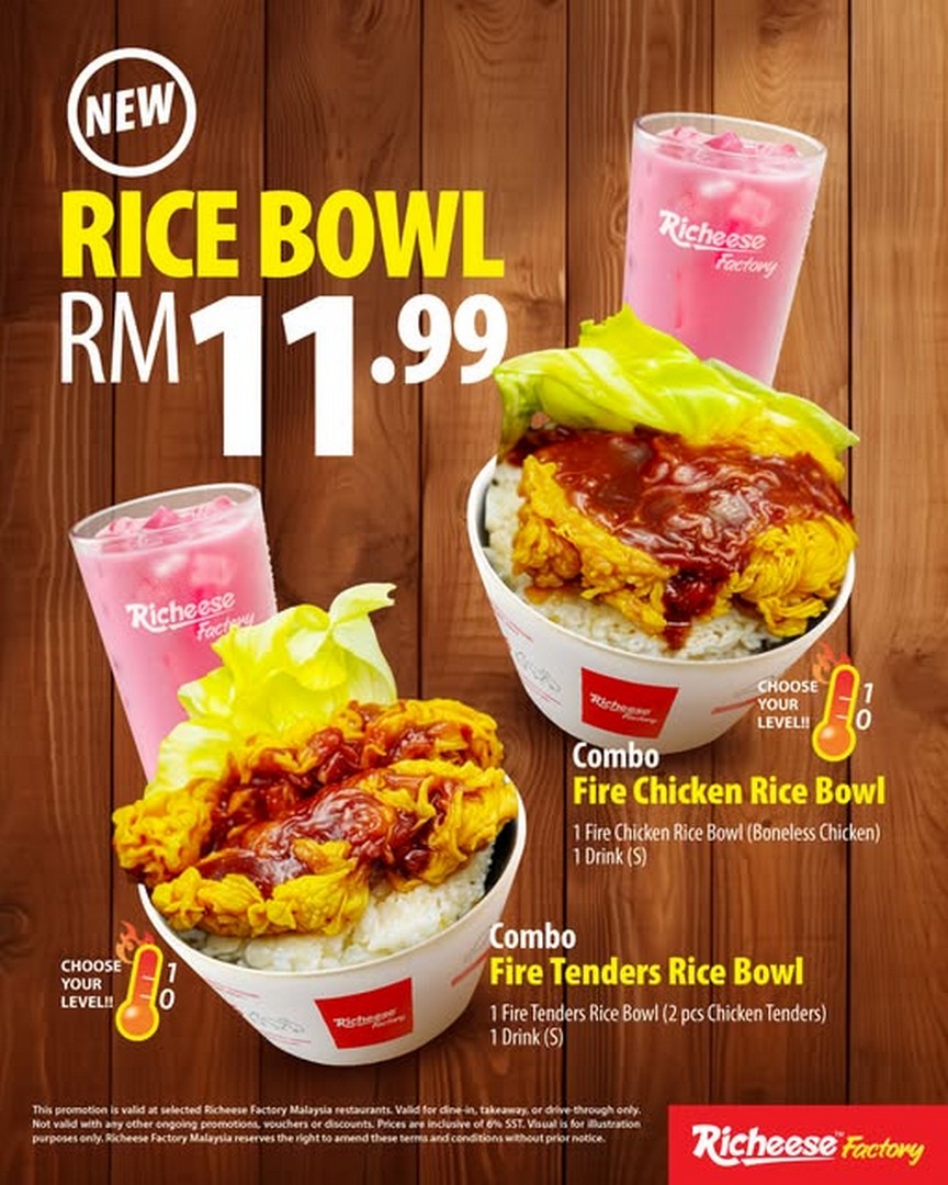 Richeese-Factory-Malaysia-New-Fire-Rice-Bowl-Promotion 9 December 2025 onwards: Richeese Factory Malaysia: New Fire Rice Bowl Promotion – RM11.99 Only
