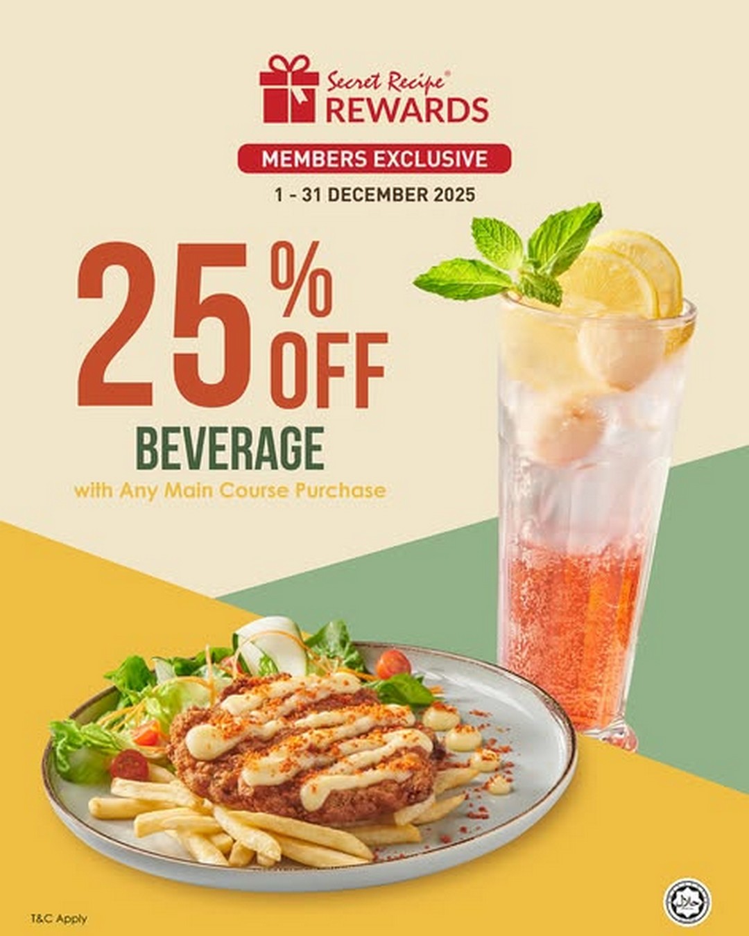 Secret-Recipe-SR-Rewards-Holiday-Promotion 1-31 December 2025: Secret Recipe Malaysia: SR Rewards Holiday Promotion – Special Discounts for Members