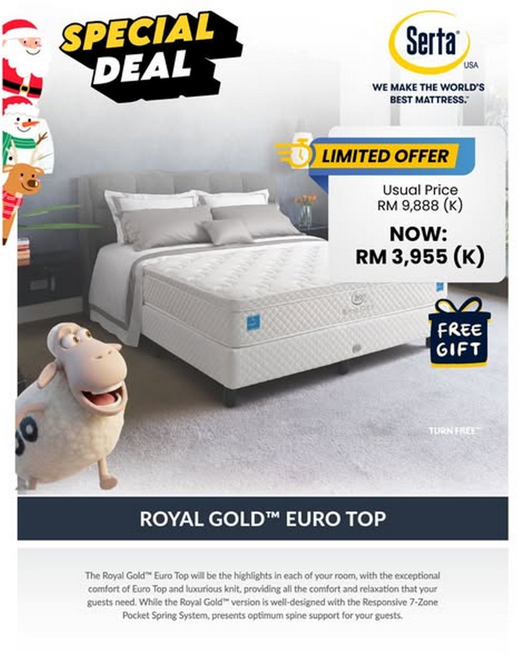 Serta-Malaysia-Christmas-Clearance-Super-Sale-3 4 December 2025 Onward: Serta Malaysia: Christmas Clearance Super Sale: Premium Mattresses at Up to 70% Off