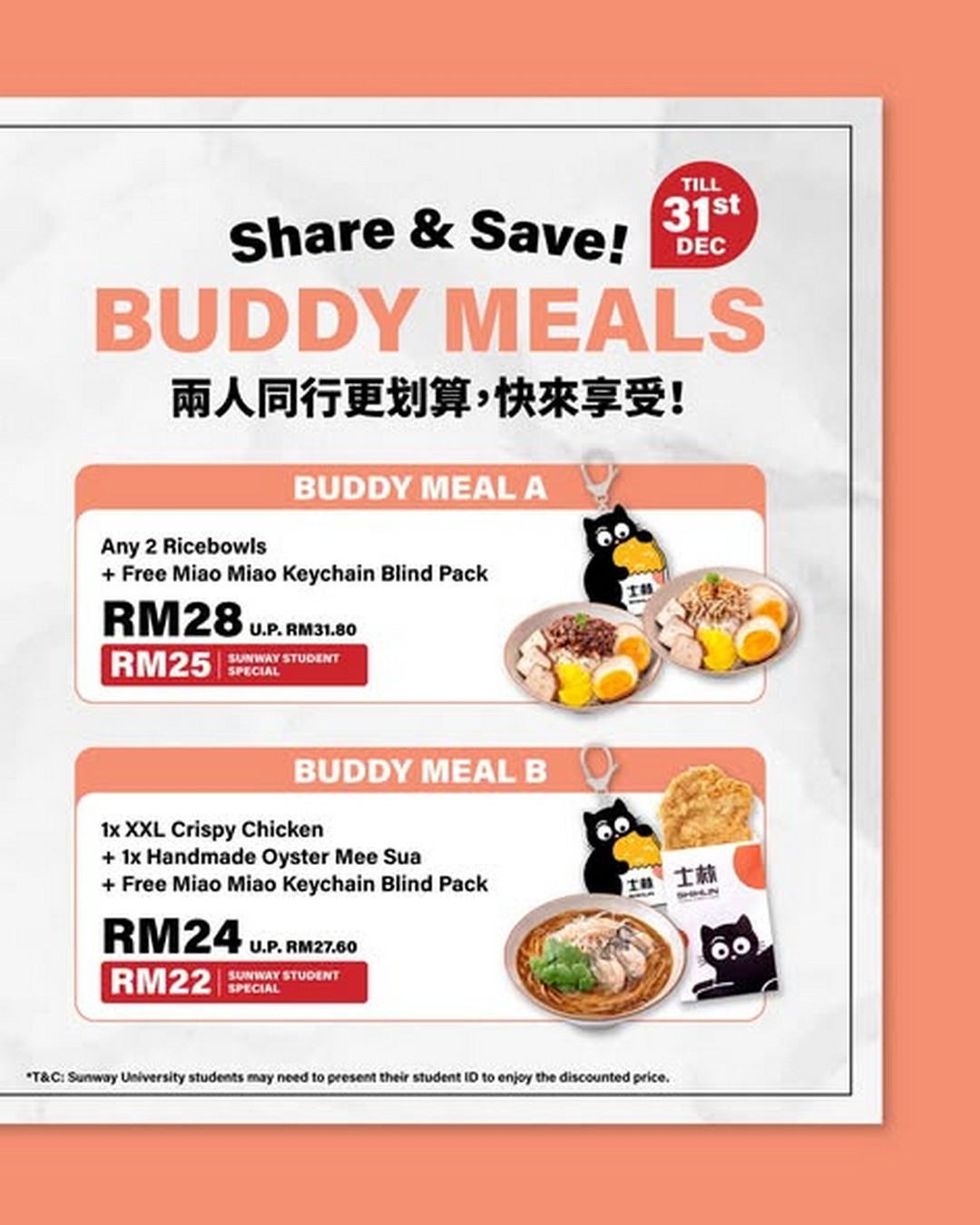 Shihlin-Taiwan-Street-Food-Malaysia-2 2-6 December 2025: Shihlin Taiwan Street Food Malaysia: Grand Opening Promotion with RM1.99 Ricebowls and Buddy Meals