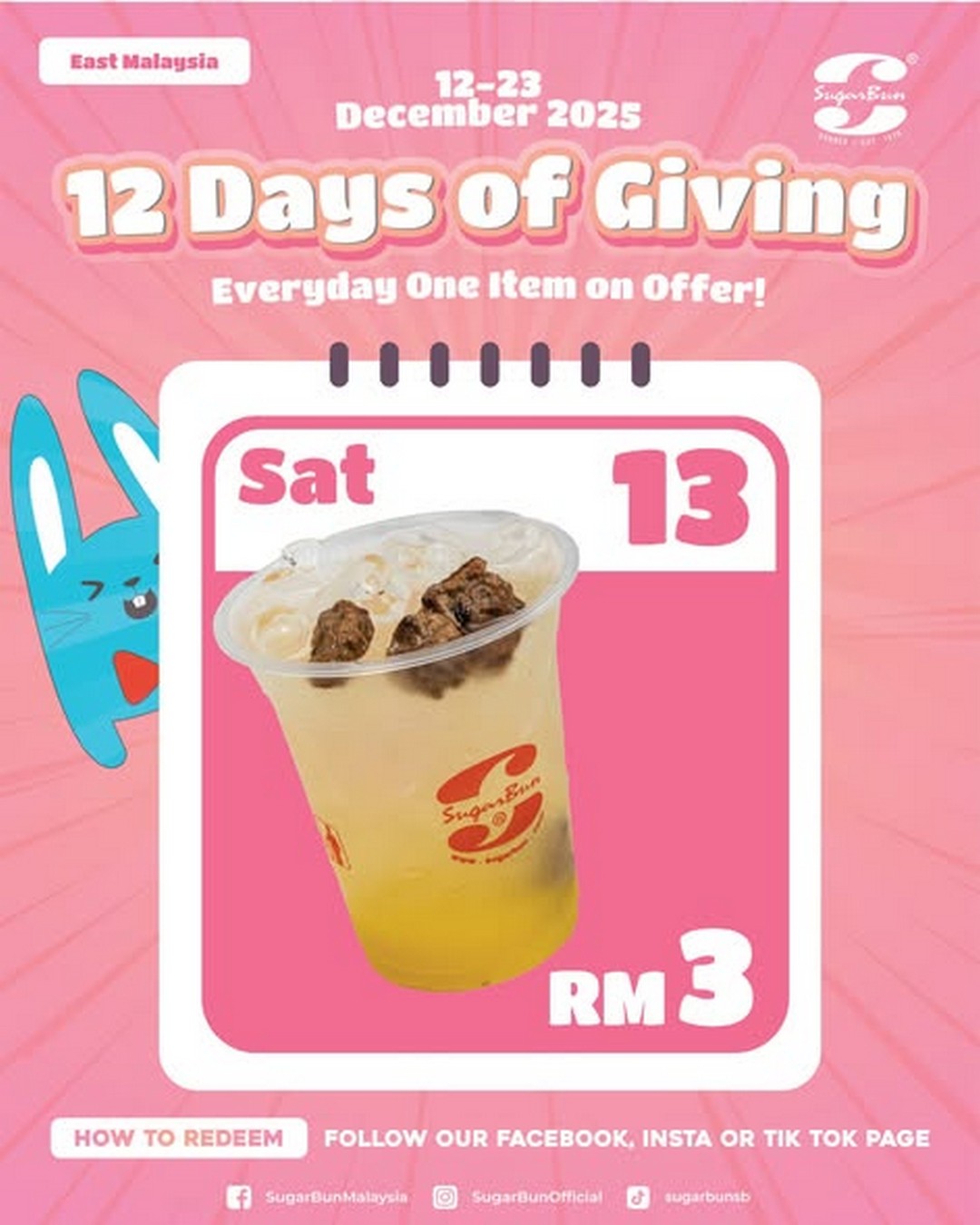 SugarBun-Malaysia-Festive-12.12-Daily-Specials-Promotion-1 12-23 December 2025: SugarBun Malaysia: Festive 12.12 Daily Specials Promotion