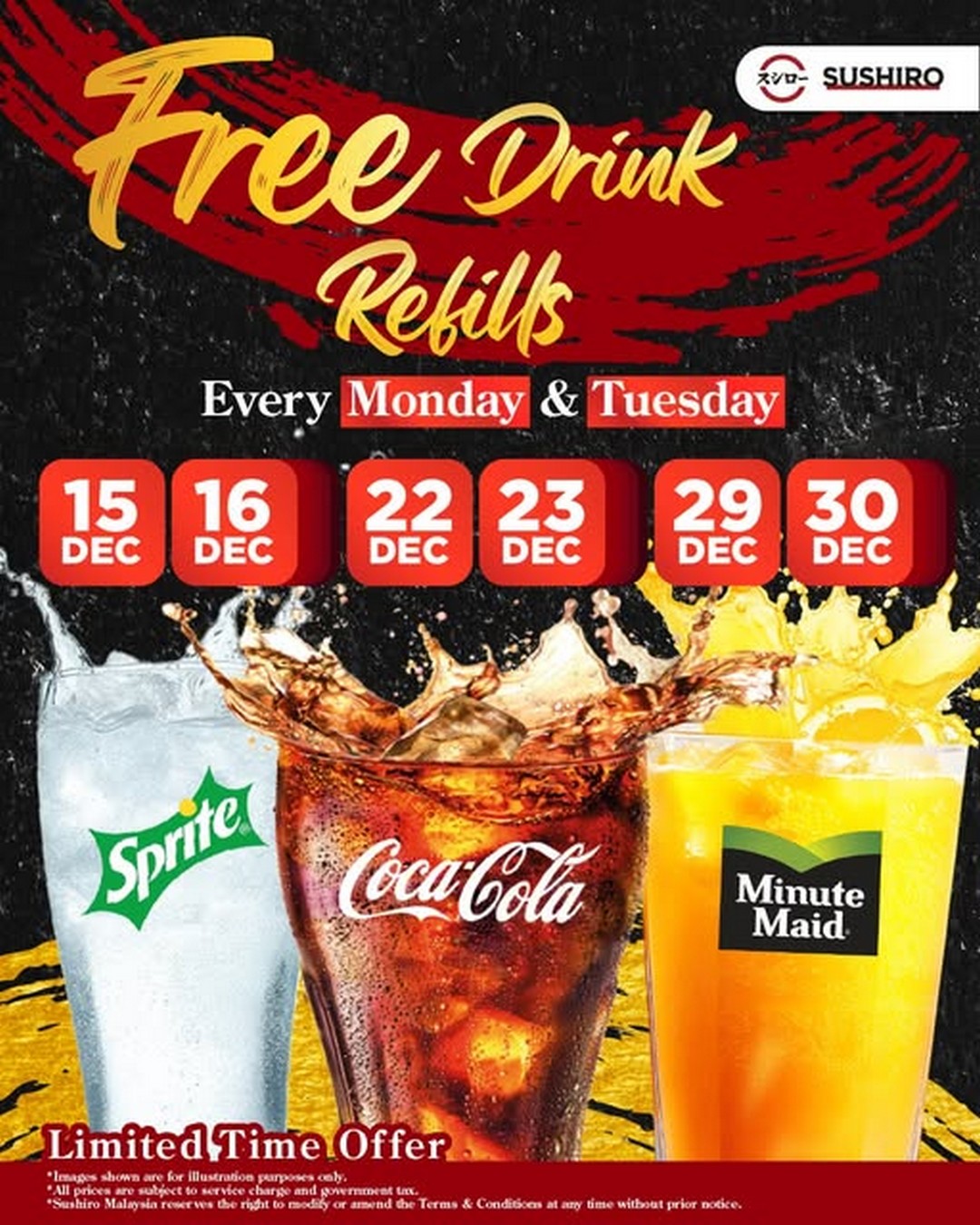 Sushiro-Malaysia-Free-Drink-Refills-Every-Monday-Tuesday-Promotion 15–30 December 2025: Sushiro Malaysia: Free Drink Refills Every Monday & Tuesday Promotion