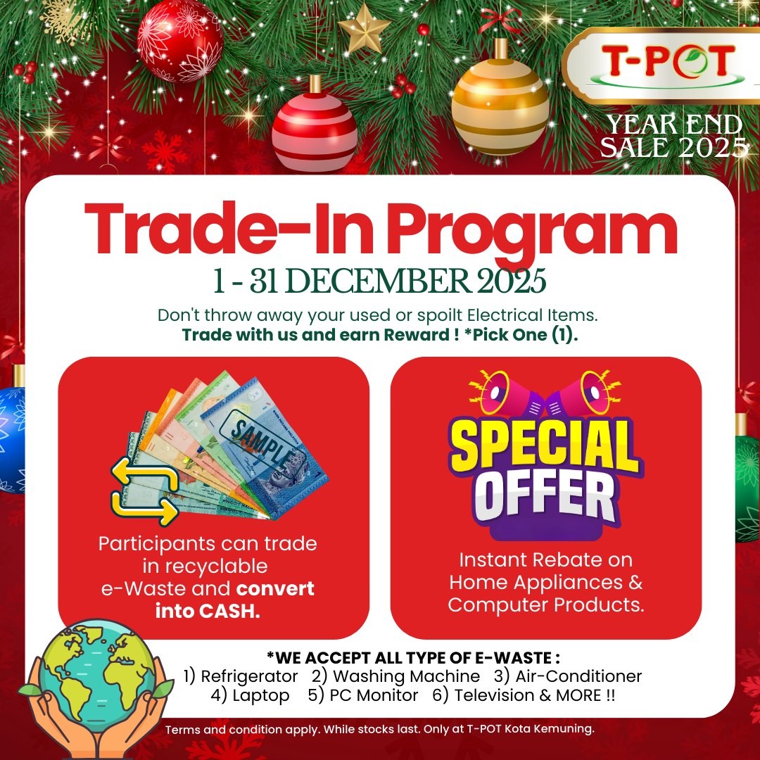 T-Pot-Malaysia-Year-End-Sale-2025-13 1-31 December 2025: T-Pot Malaysia: Year-End Sale 2025: Exclusive Deals on Electronics and Home Essentials