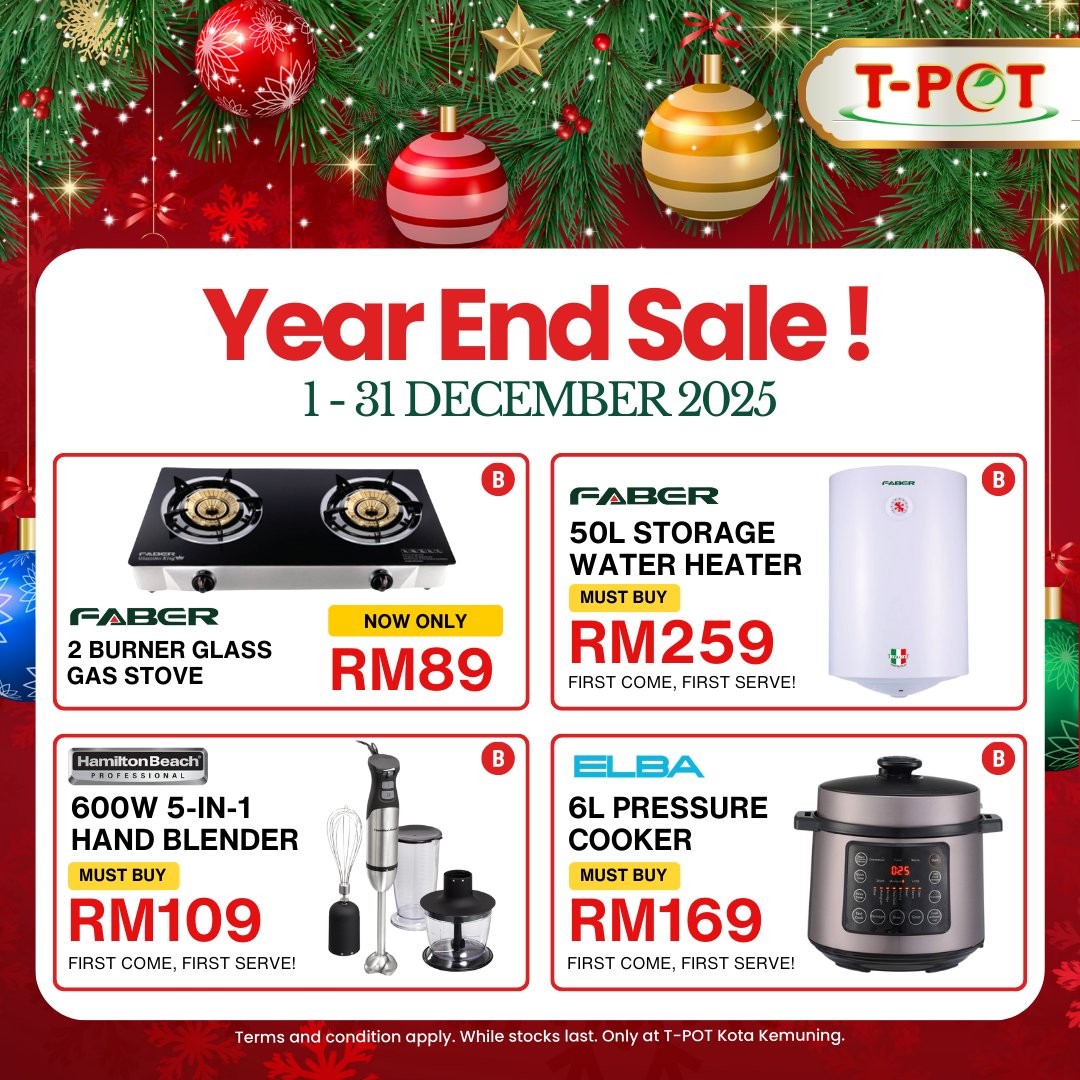 T-Pot-Malaysia-Year-End-Sale-2025-16 1-31 December 2025: T-Pot Malaysia: Year-End Sale 2025: Exclusive Deals on Electronics and Home Essentials