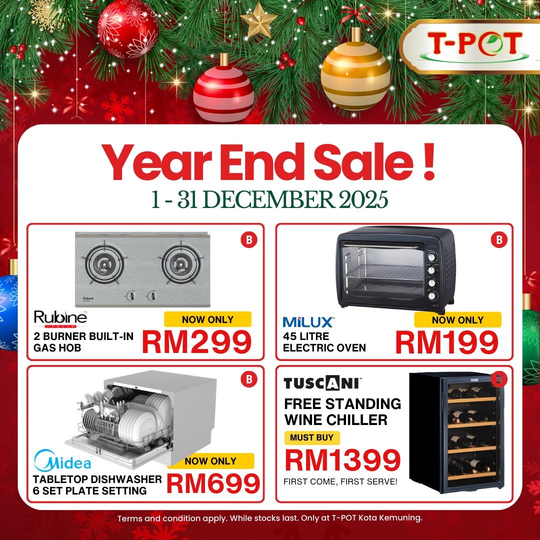 T-Pot-Malaysia-Year-End-Sale-2025-18 1-31 December 2025: T-Pot Malaysia: Year-End Sale 2025: Exclusive Deals on Electronics and Home Essentials