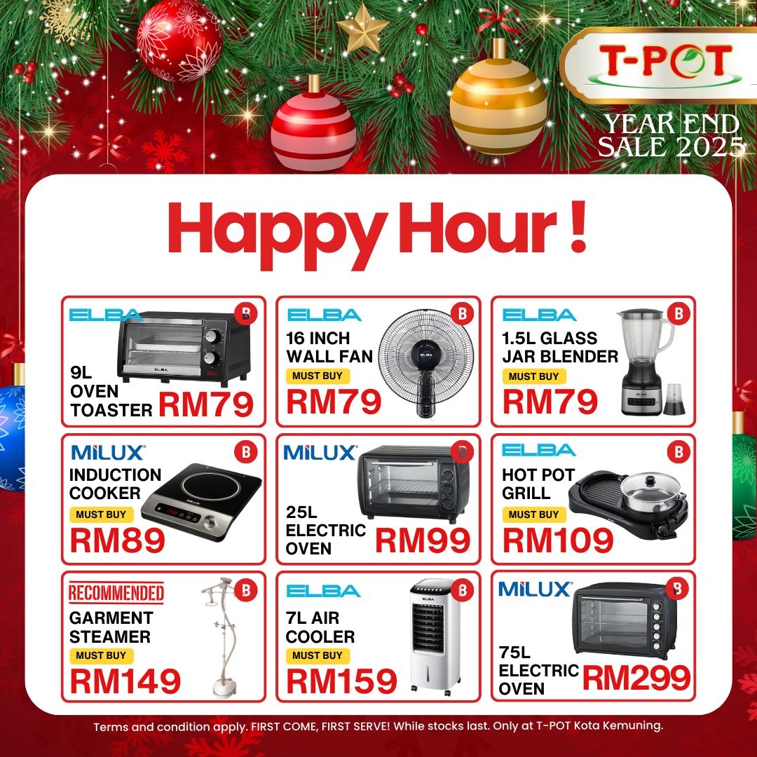 T-Pot-Malaysia-Year-End-Sale-2025-8 1-31 December 2025: T-Pot Malaysia: Year-End Sale 2025: Exclusive Deals on Electronics and Home Essentials