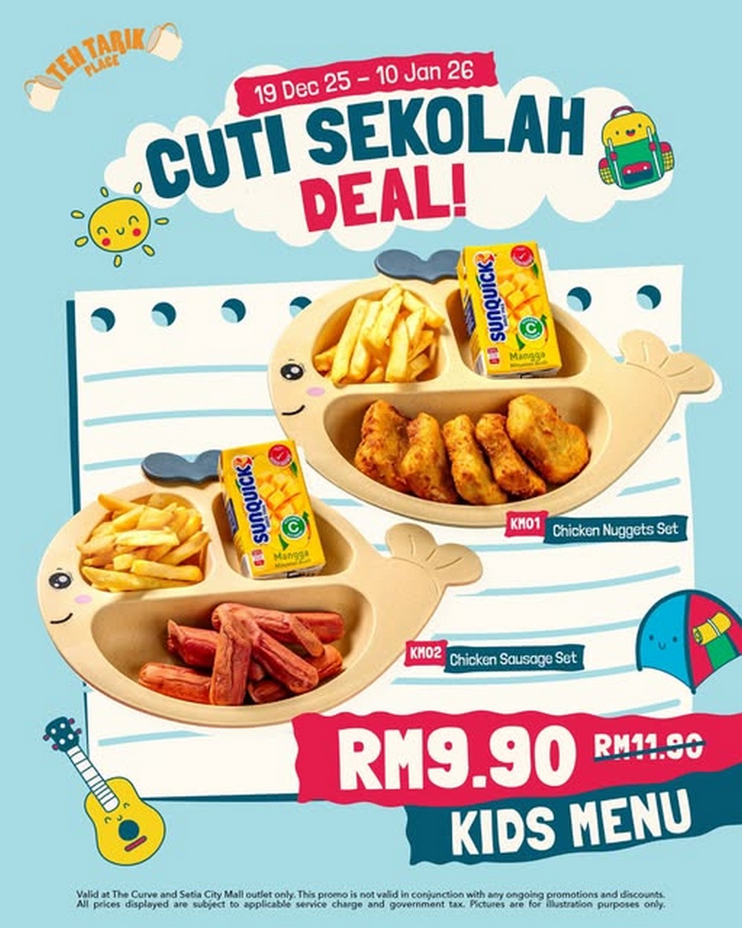 Teh-Tarik-Place-School-Holiday-Kids-Menu-Sets-at-RM9.90 19 December 2025 – 10 January 2026: Teh Tarik Place: School Holiday Kids Menu Sets at RM9.90