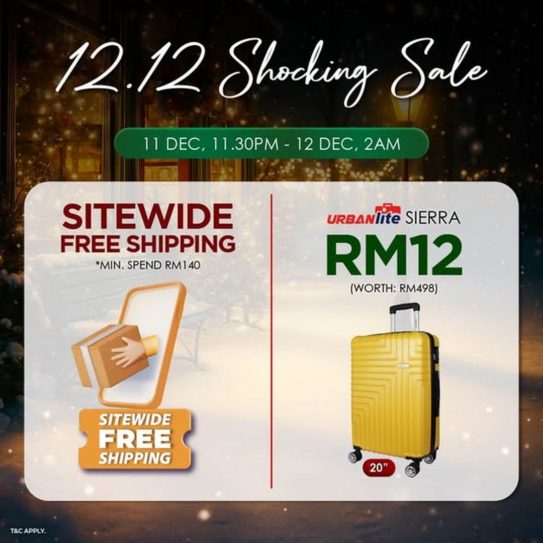 Universal-Traveller-Malaysia-24-Hours-Crazy-Deals-1 11-12 December 2025: Universal Traveller Malaysia: 24-Hours Crazy Deals! RM12 Luggage & Sitewide Free Shipping Promotion