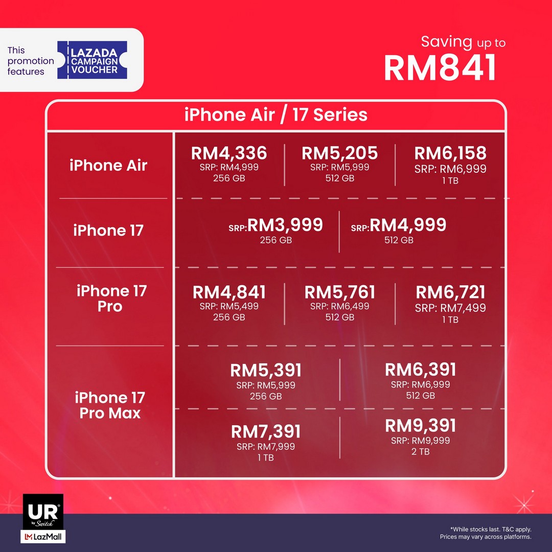 Urban-Republic-UR-by-Switch-x-Lazada-12.12-Sale-7 11-14 December 2025: Urban Republic: UR by Switch x Lazada 12.12 Sale: Exclusive Apple Deals