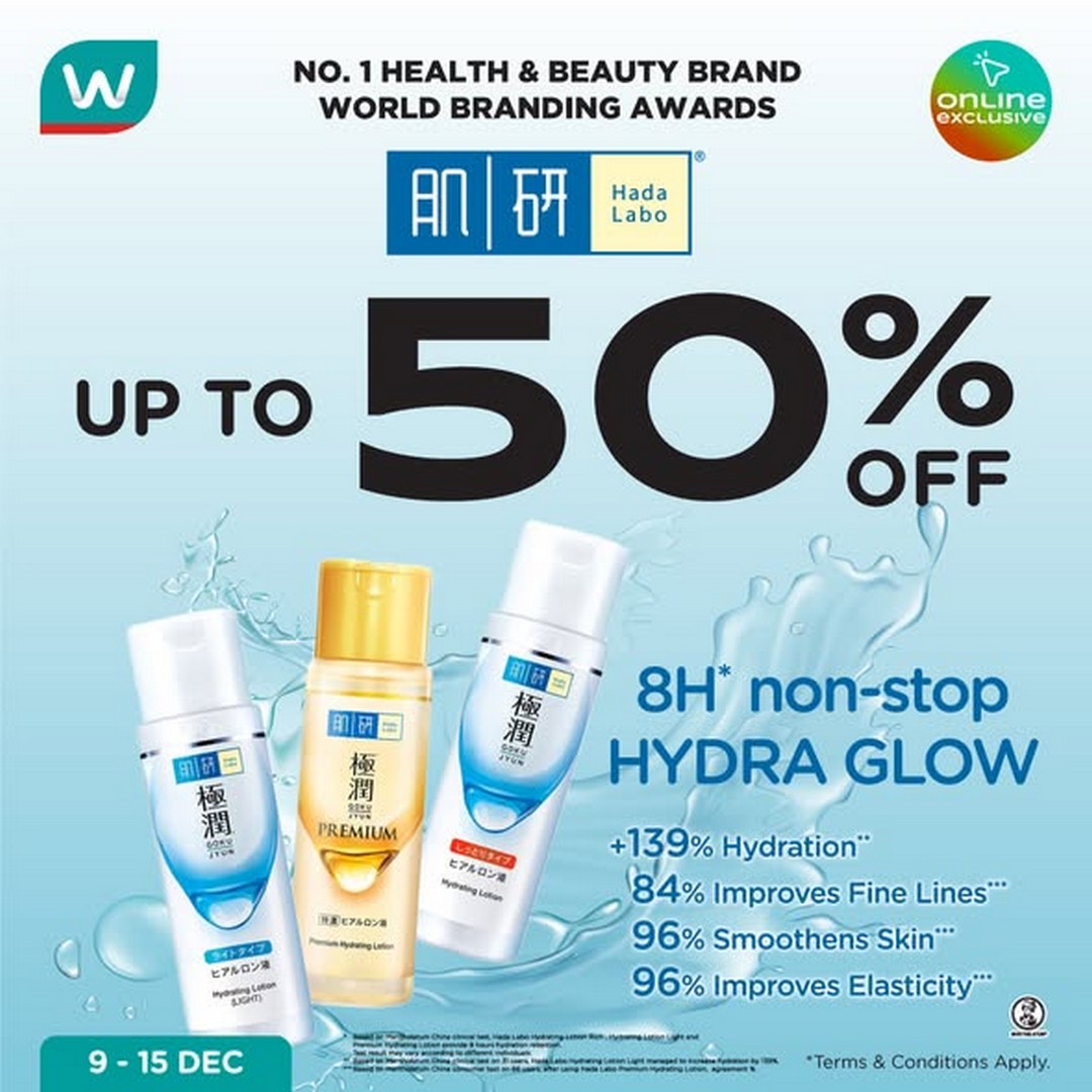 Watsons-Malaysia-Hada-Labo-Skincare-Online-Exclusive-Sale Now till 15 December 2025: Watsons Malaysia: Hada Labo Skincare Online Exclusive Sale – Up to 50% Off + Freebies