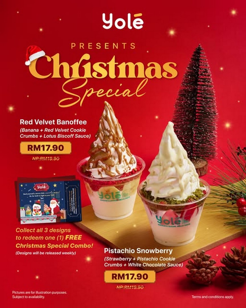 Yole-Malaysia-Christmas-Special-Cookie-Crumbs-Promotion 8 December 2025-4 January 2026: Yolé Malaysia: Christmas Special Cookie Crumbs Promotion with Free Greeting Cards