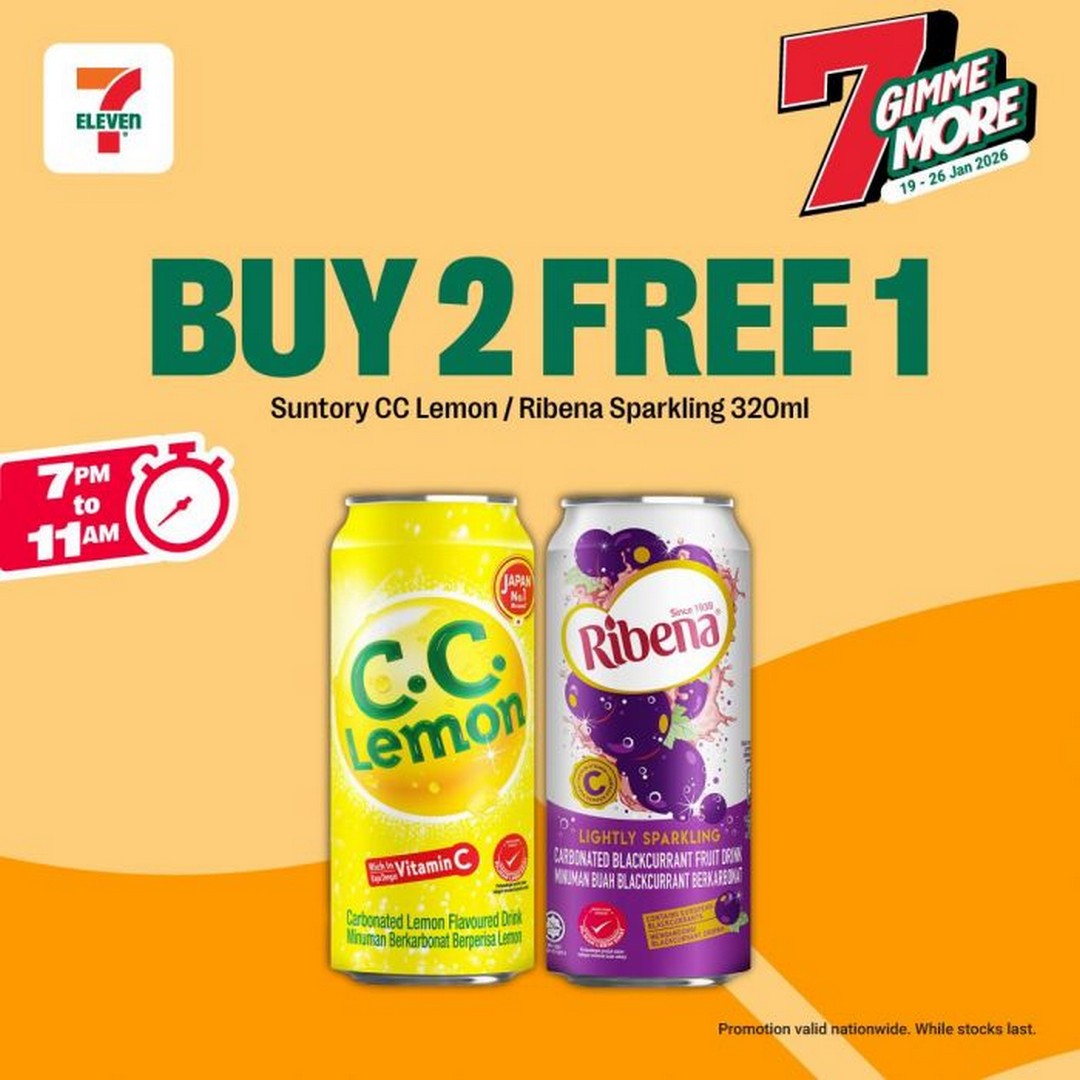 7-Eleven-7-Gimme-More-1 19-26 January 2026: 7-Eleven: 7 Gimme More – Buy 2 Free 1 Promotion on Snacks & Beverages