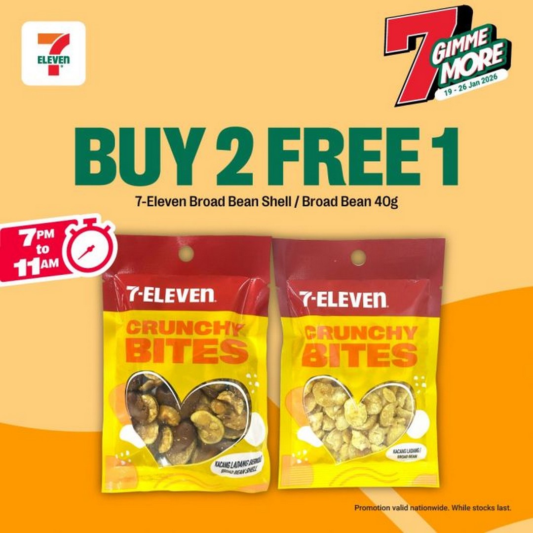 7-Eleven-7-Gimme-More-11 19-26 January 2026: 7-Eleven: 7 Gimme More – Buy 2 Free 1 Promotion on Snacks & Beverages
