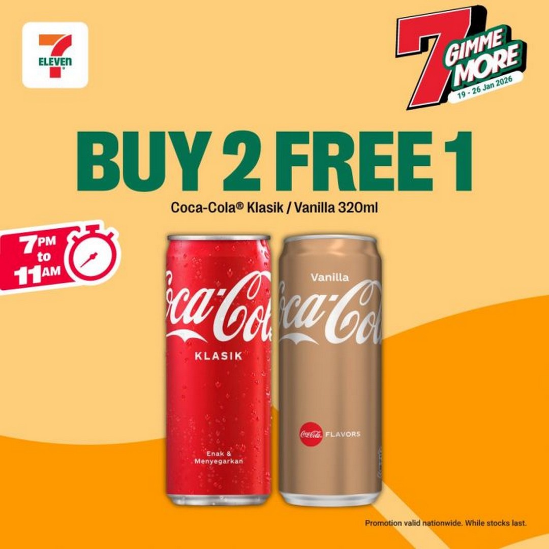 7-Eleven-7-Gimme-More-3 19-26 January 2026: 7-Eleven: 7 Gimme More – Buy 2 Free 1 Promotion on Snacks & Beverages