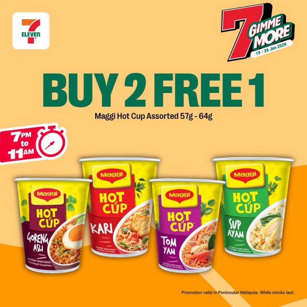 7-Eleven-7-Gimme-More-6 19-26 January 2026: 7-Eleven: 7 Gimme More – Buy 2 Free 1 Promotion on Snacks & Beverages