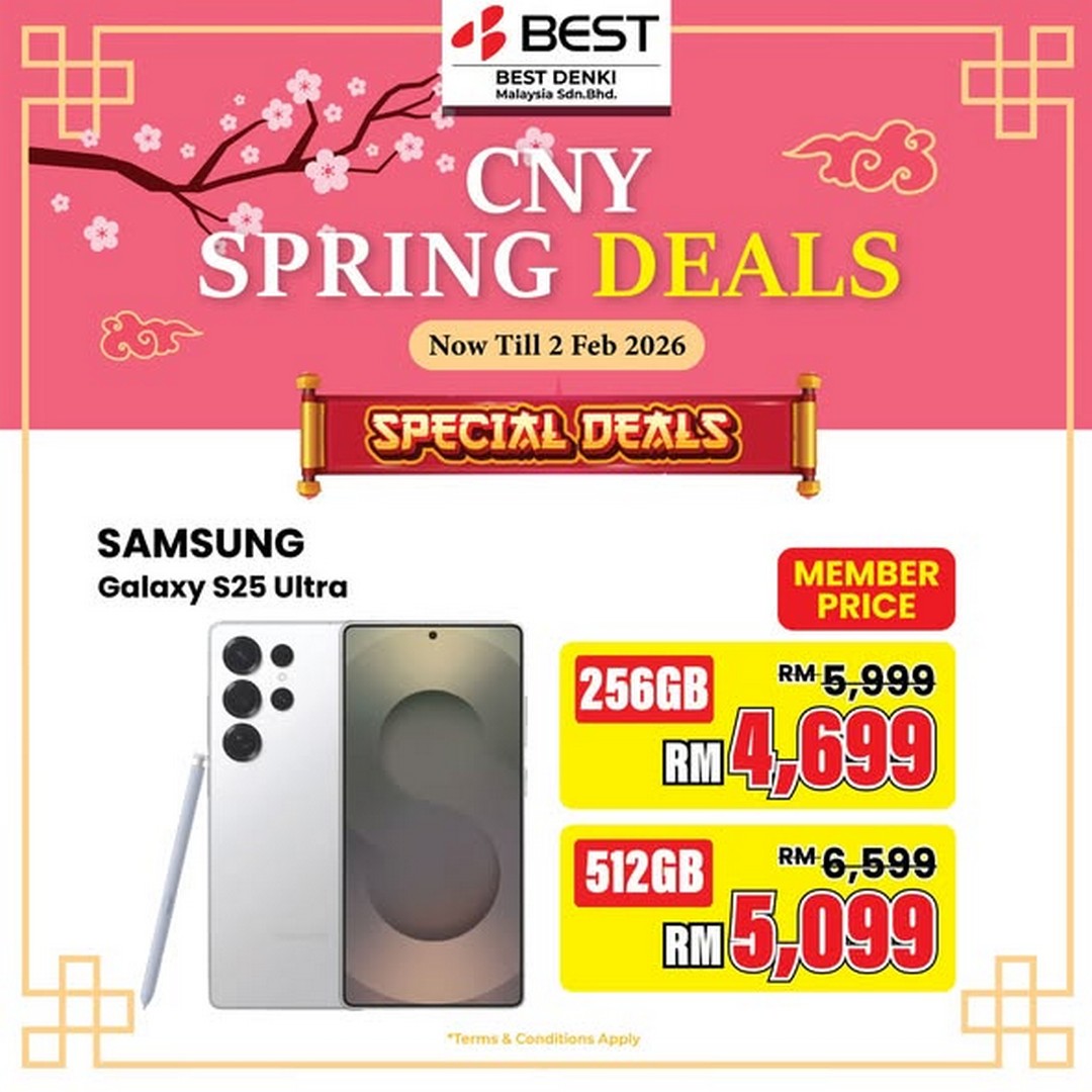 BEST-Denki-Malaysia-CNY-Spring-Deals-Promotion-at-1-Utama-1 Now till 2 February 2026: BEST Denki Malaysia CNY Spring Deals Promotion at 1 Utama – Exclusive ONECARD Rewards, Up to RM500 Discounts on Home Appliances