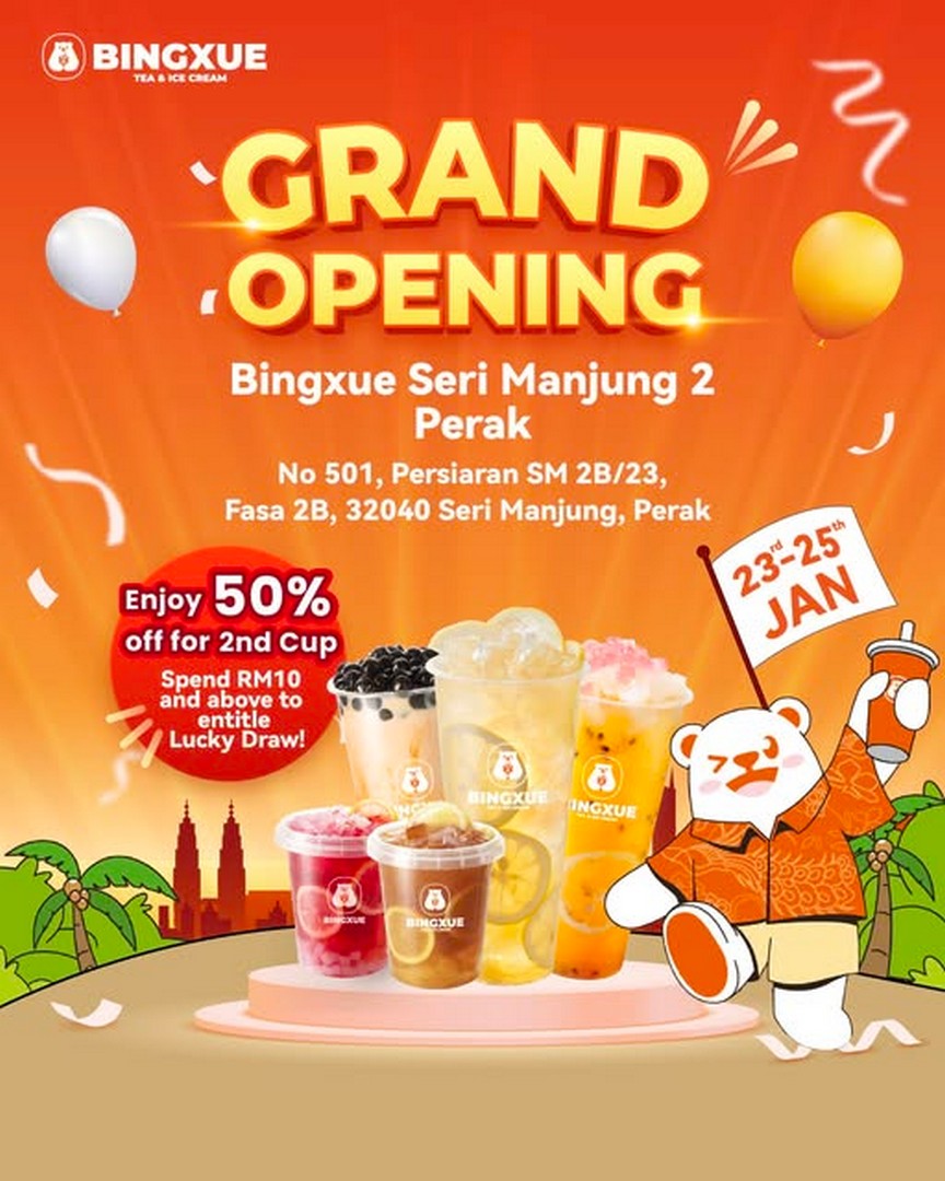 BINGXUE-Malaysia-Grand-Opening-Celebration-1 23-25 January 2026: BINGXUE Malaysia: Grand Opening Celebration: Promotion and Giveaway