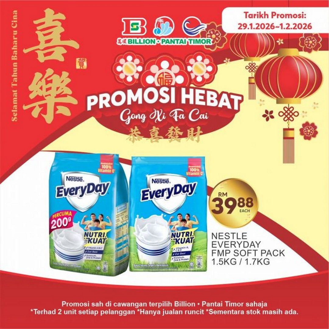 Billion-Pantai-Timor-Nestle-CNY-Promotion-1-1 29 January-1 February 2026: Billion & Pantai Timor: Nestle CNY Promotion: KitKat, Maggi & Festive Pantry Deals