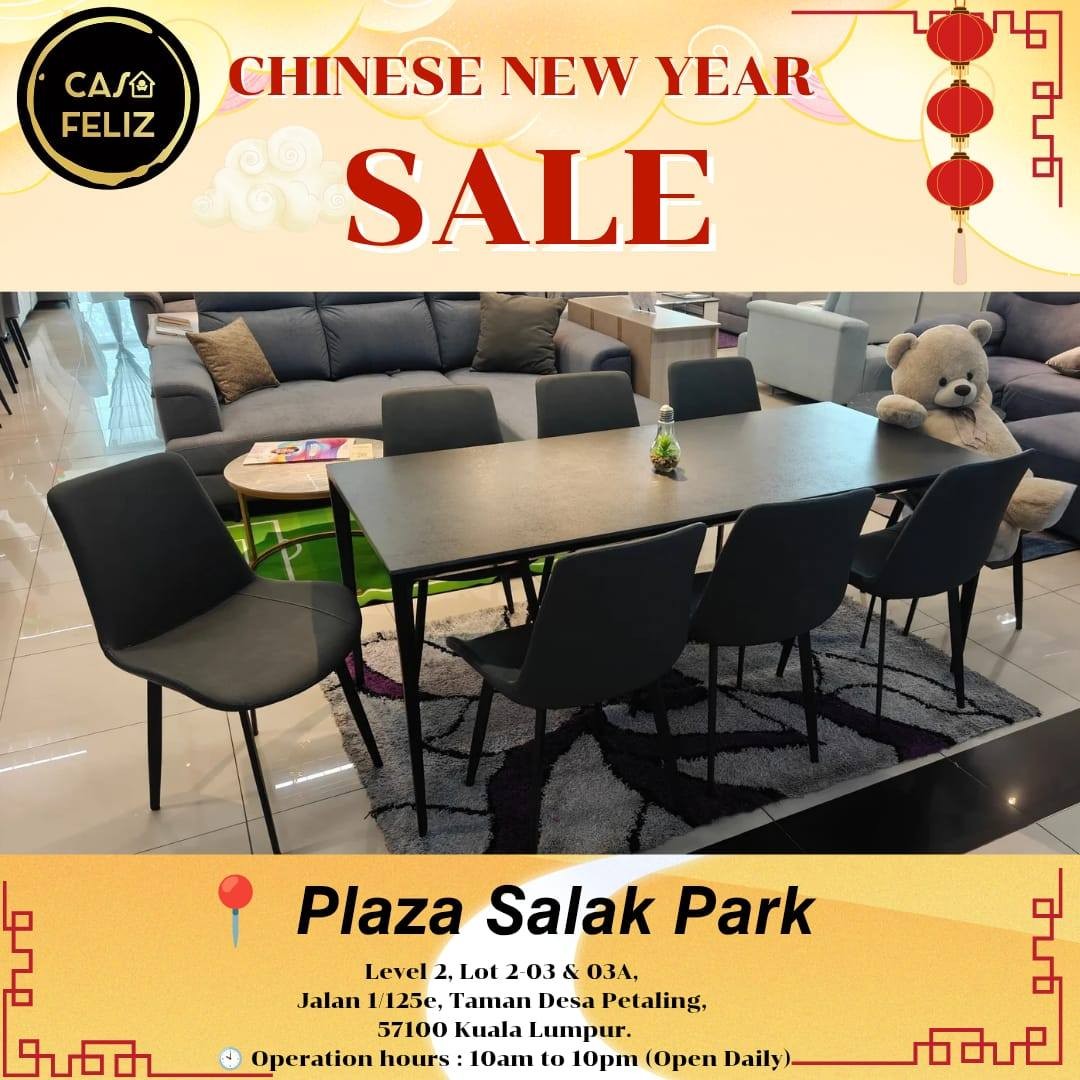 Casa-Feliz-Chinese-New-Year-Furniture-Promotion-23 21 January 2026 onwards: Casa Feliz Chinese New Year Furniture Promotion at Multiple Klang Valley Locations – Refresh Your Home with Festive Furniture Deals (10am–10pm)