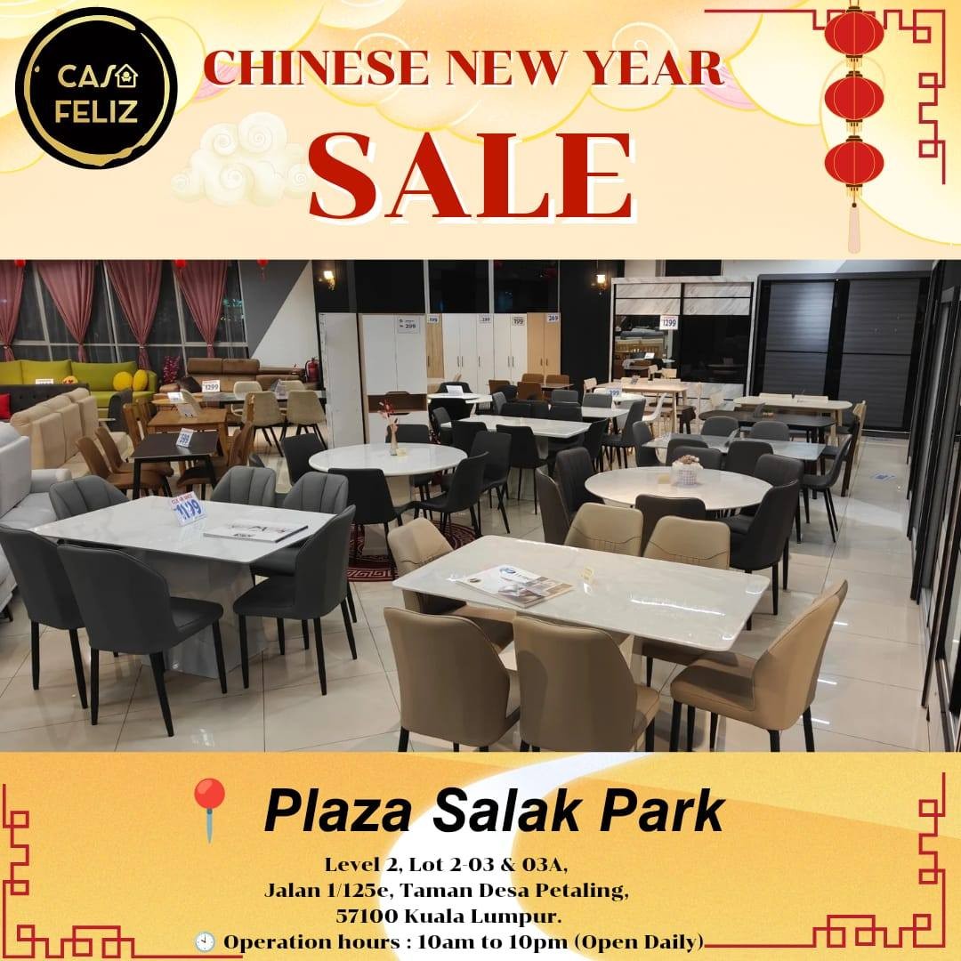 Casa-Feliz-Chinese-New-Year-Furniture-Promotion-5 21 January 2026 onwards: Casa Feliz Chinese New Year Furniture Promotion at Multiple Klang Valley Locations – Refresh Your Home with Festive Furniture Deals (10am–10pm)