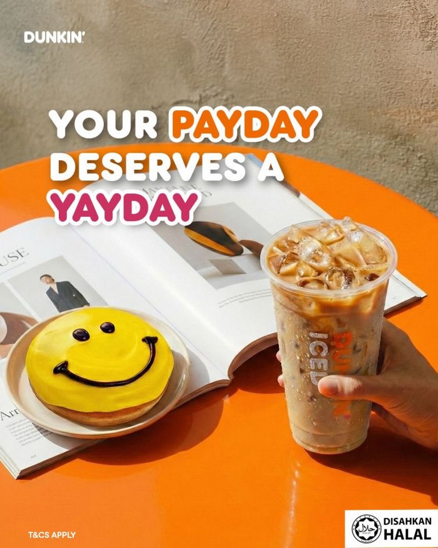 Dunkin-Malaysia-Celebrate-Payday-with-Free-Donut 27-31 January 2026: Dunkin’ Malaysia: Celebrate Payday with Free Donut & Buy 2 Free 1 Iced Coffee Promotion