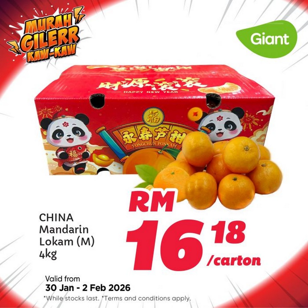 Giant-Malaysia-Murah-Gilerr-Kaw-Kaw-Savings-Sale-1 30 January–2 February 2026: Giant Malaysia: Murah Gilerr Kaw-Kaw Savings Sale with Fresh Market & CNY Special Buys at Selected Outlets