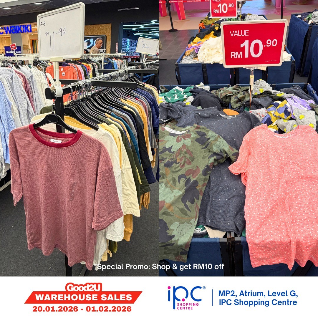 Good2U-Warehouse-Sale-at-IPC-Shopping-Centre-with-Prices-8 20 January–1 February 2026: Good2U Warehouse Sale at IPC Shopping Centre with Prices from RM1.90 and RM10 Bonus Voucher