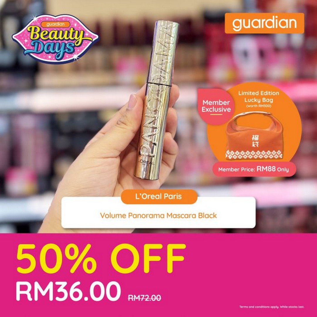 Guardian-Malaysia-Beauty-Days-50-OFF-Cosmetics-Sale-1 27 January-4 February 2026: Guardian Malaysia: Beauty Days 50% OFF Cosmetics Sale – Exclusive Member Lucky Bag Offer