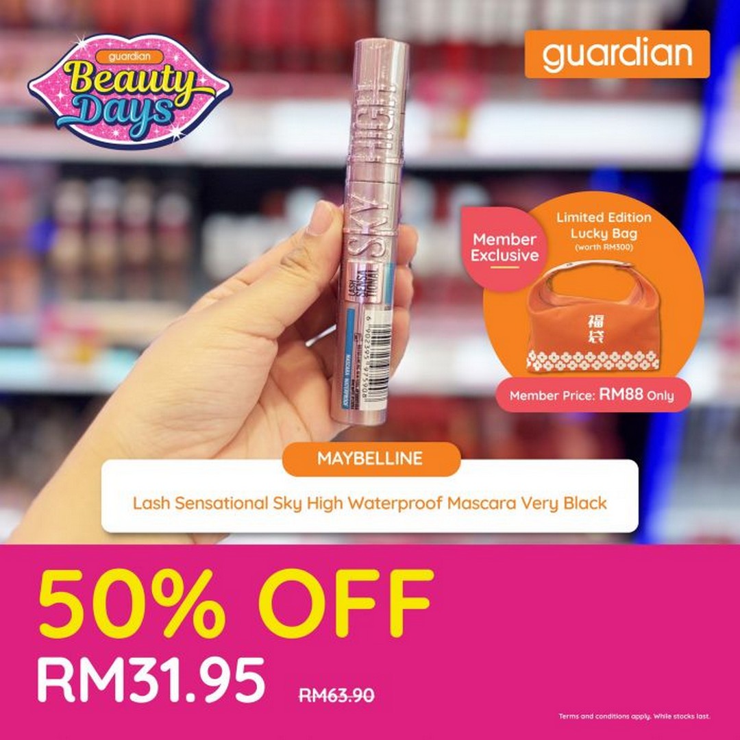 Guardian-Malaysia-Beauty-Days-50-OFF-Cosmetics-Sale-2 27 January-4 February 2026: Guardian Malaysia: Beauty Days 50% OFF Cosmetics Sale – Exclusive Member Lucky Bag Offer
