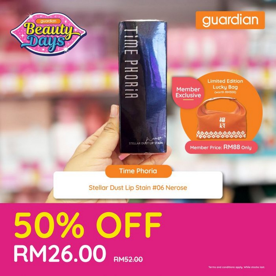 Guardian-Malaysia-Beauty-Days-50-OFF-Cosmetics-Sale-3 27 January-4 February 2026: Guardian Malaysia: Beauty Days 50% OFF Cosmetics Sale – Exclusive Member Lucky Bag Offer