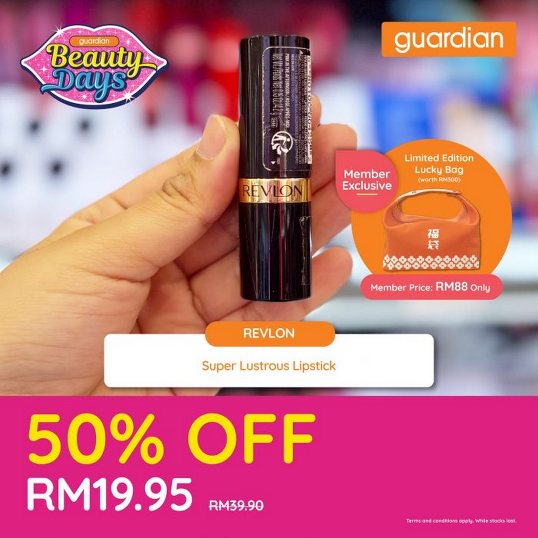 Guardian-Malaysia-Beauty-Days-50-OFF-Cosmetics-Sale-5 27 January-4 February 2026: Guardian Malaysia: Beauty Days 50% OFF Cosmetics Sale – Exclusive Member Lucky Bag Offer
