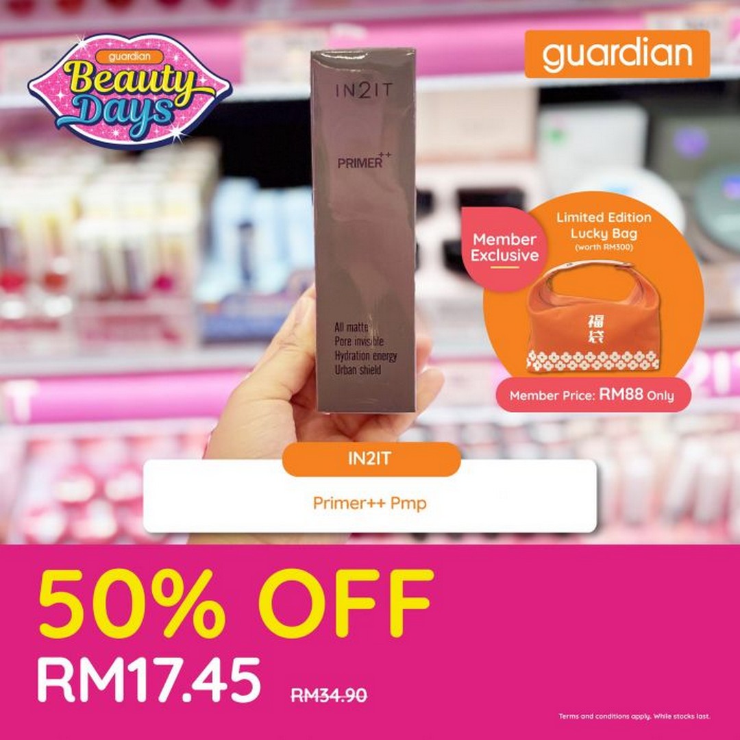 Guardian-Malaysia-Beauty-Days-50-OFF-Cosmetics-Sale-6 27 January-4 February 2026: Guardian Malaysia: Beauty Days 50% OFF Cosmetics Sale – Exclusive Member Lucky Bag Offer