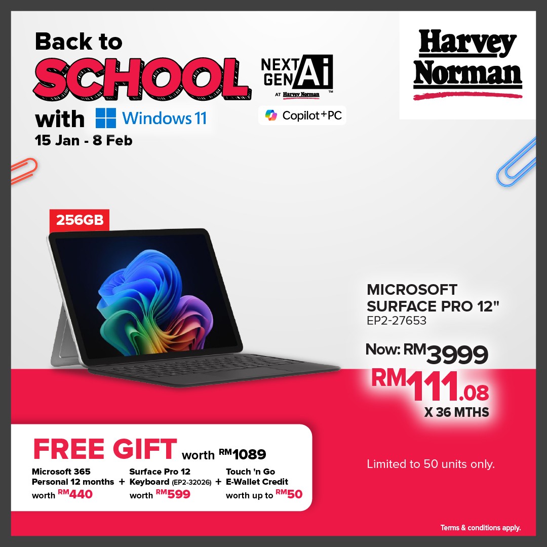Harvey-Norman-Malaysia-Free-Printer-Giveaway-with-Laptop-Purchase-7 15 January-8 February 2026: Harvey Norman Malaysia: Free Printer Giveaway with Laptop Purchase for Students Promotion