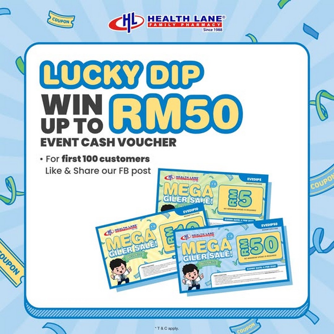 Health-Lane-Family-Pharmacy-Mega-Giler-Sale-1.0-Health-Beauty-3 3-6 February 2026: Health Lane Family Pharmacy: Mega Giler Sale 1.0 Health & Beauty Promotion at PJ33 Mall